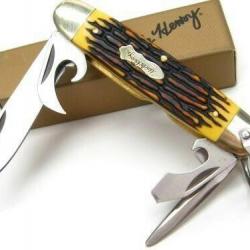 Couteau Schrade Uncle Henry Traditional Scout Multi-Tool Lame Acier 7Cr17MoV SCH23UH