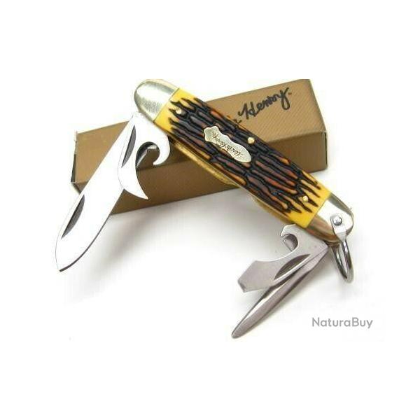 Couteau Schrade Uncle Henry Traditional Scout Multi-Tool Lame Acier 7Cr17MoV SCH23UH