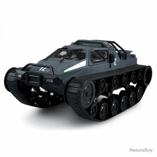 Tank RC Police Militaire Moderne Tout Terrain 1/12 me Gris Bleu RTR