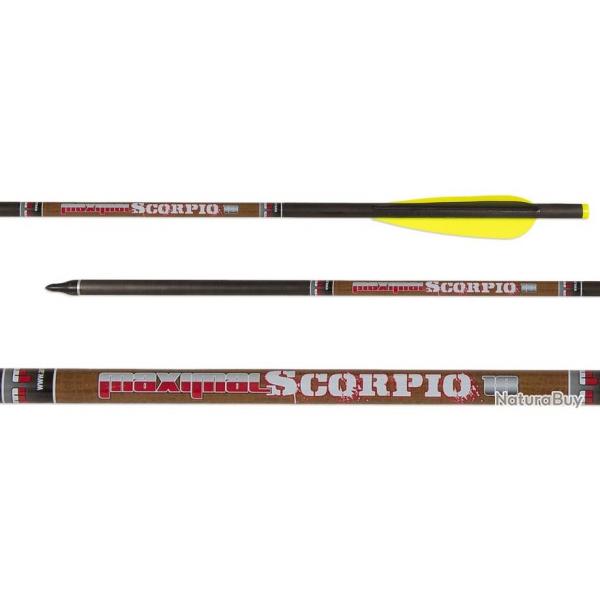 MAXIMAL - Traits Carbone Scorpio pour arbalte 18" Demi lune