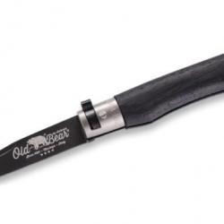 Old Bear Total Black 312.S couteau pliant manche de 10cm virole laiton nickelé