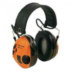 SportTac Casque Peltor Anti Bruit Actif Spécial Chasse, SNR 26 dB, Orange
