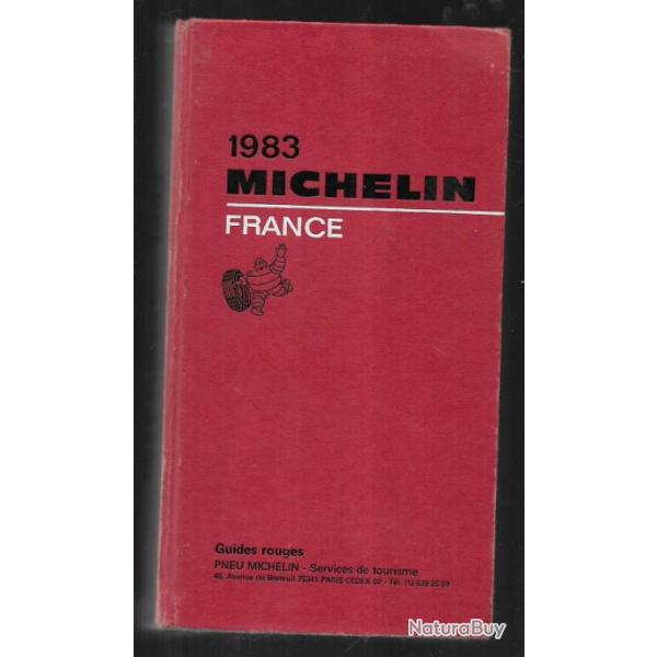 Guide Michelin 1983 france