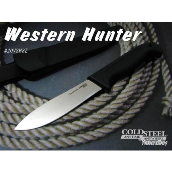 Couteau Cold Steel Commercial Series Western Hunter Lame Acier 4116 Manche Kray-Ex CS20VSHSZ