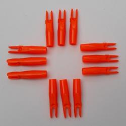Lot de 12 Encoches recouvrantes Beman 5.5 mm (14/64 pouces) orange