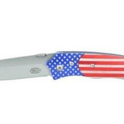 Couteau pliant drapeau USA  lame de 8.5 cm