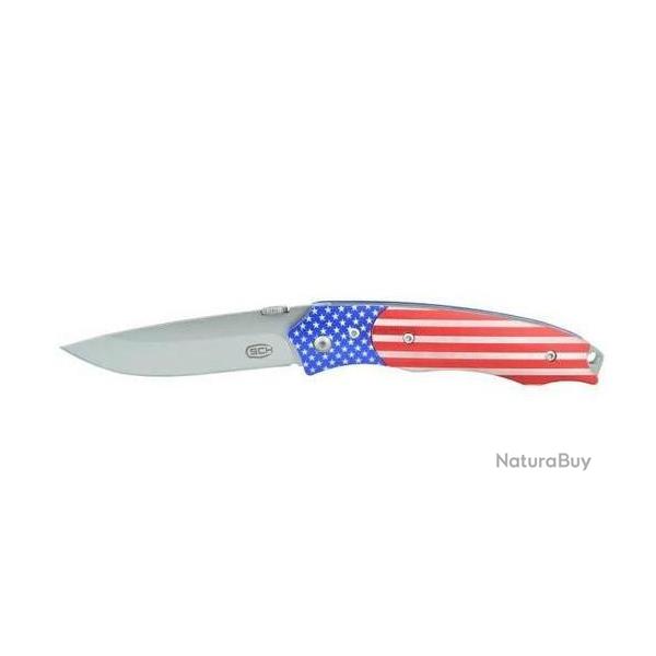 Couteau pliant dcor drapeau USA  lame de 8.5 cm