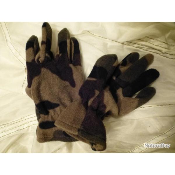 GANTS POLAIRE camouflage CE taille M
