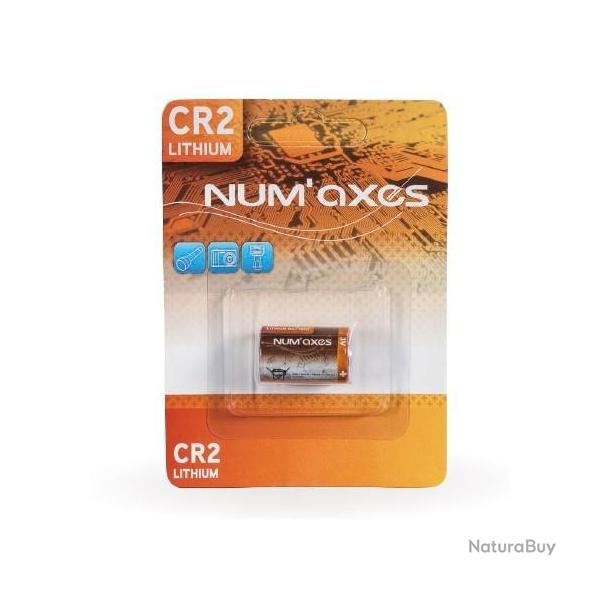 Piles CR2 Lithium NUM'AXES 3V