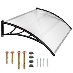 Auvent porte marquise abris de jardin moderne polycarbonate 150 cm 2208290