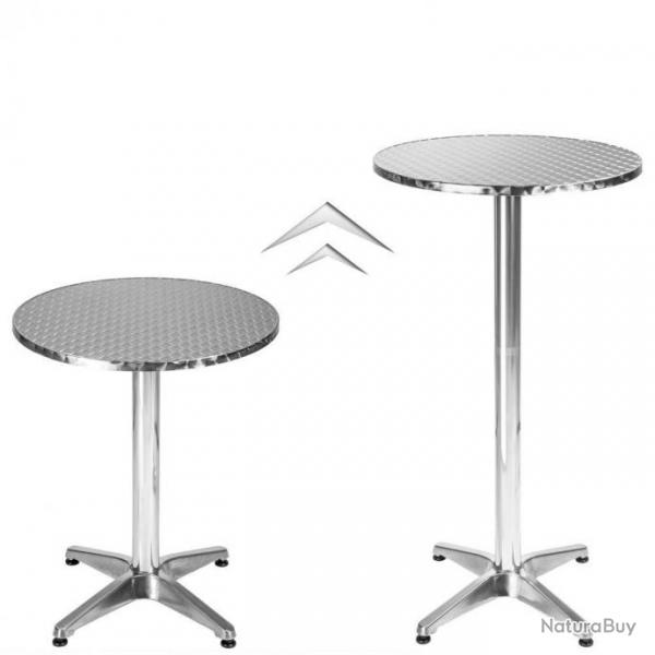 Mange debout aluminium diamtre table 60 cm diamtre pied 5,8 cm non-pliable hauteur rglable 70/11