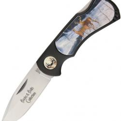 Couteau Pliant Buck et Doe Lockback avec Pochette de rangement H176407