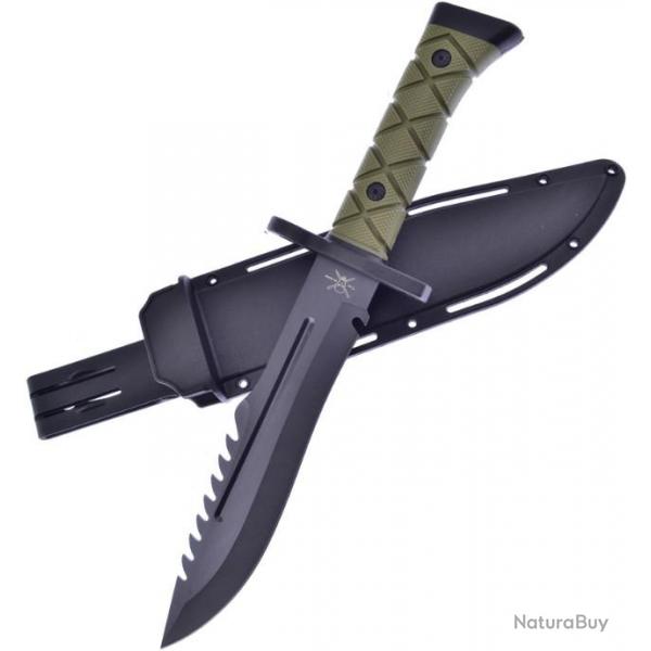 Couteau Frost Cutlery Tactical Knife Tac Xtreme Lame Acier 3Cr13 Manche Abs Etui Rigide FTX44B