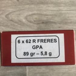 6x62 R frères GPA 89gr - 5,8g