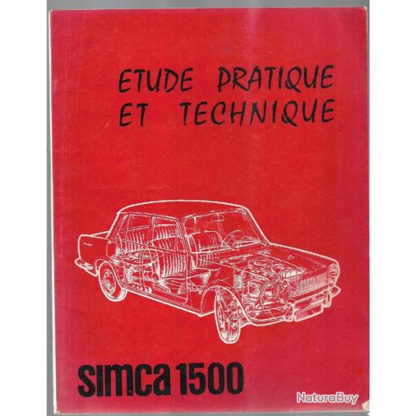 simca 1500 tude technique , automobile , voiture , mcanique 1964