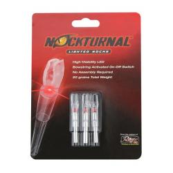 Encoches Lumineuses NOCKTURNAL X - ROUGE (par 3)