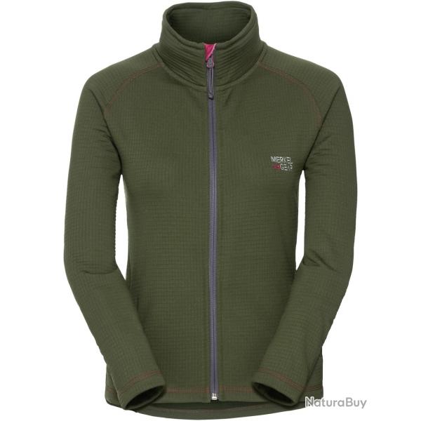 Veste polaire pour femme Palarktis Ground Couleur Vert feuille rouge