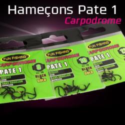Hameçons Carpodrôme Pate 1 Fun Fishing par 10 8