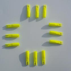 Lot de 12 Encoches recouvrantes Beman 5.0 mm (13/64 pouces) jaune
