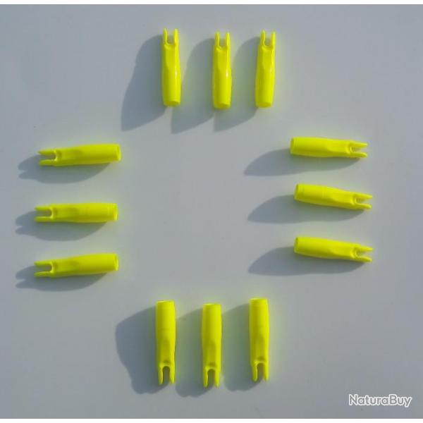Lot de 12 Encoches recouvrantes Beman 5.0 mm (13/64 pouces) jaune