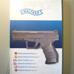 manuel mode d'emploi notice pour WALTHER PPQ complet