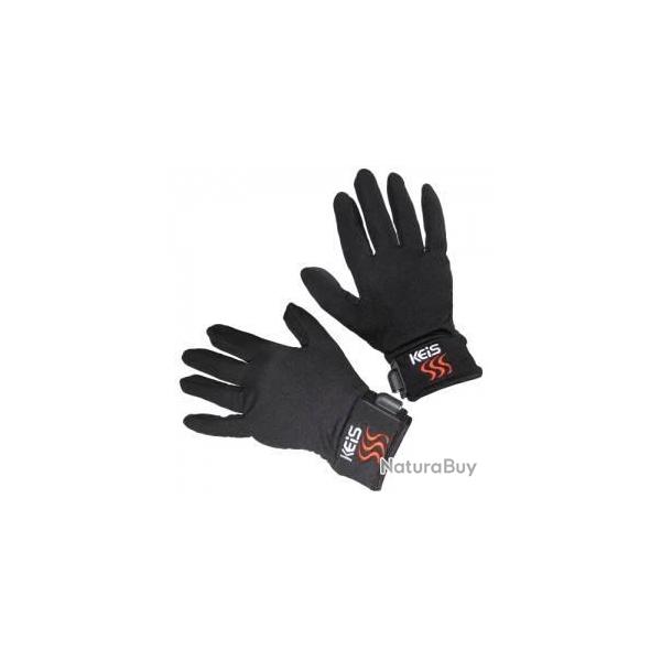 Keis G101 Sous gants chauffants Noir