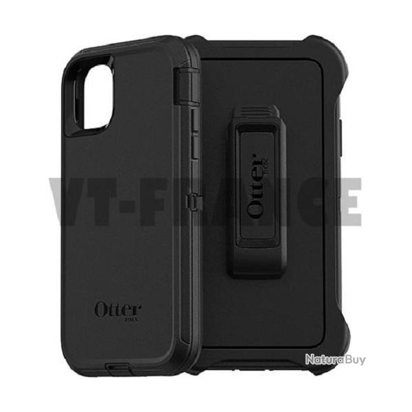 Coque Anti Choc Otterbox Defender pour iPhone, Couleur: Noir, Smartphone: iPhone 11 Pro Max