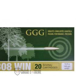 20 Munitions GGG cal 308 Win 168gr HPBT Match
