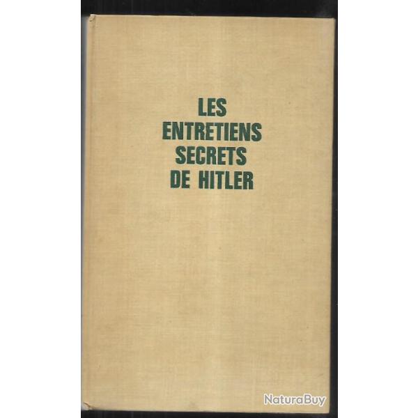 les entretiens secrets de hitler septembre 1939-dcembre 1941 d'andras hillgruber