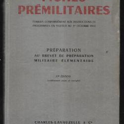 fiches prémilitaires préparation au brevet de préparation militaire élémentaire 1961