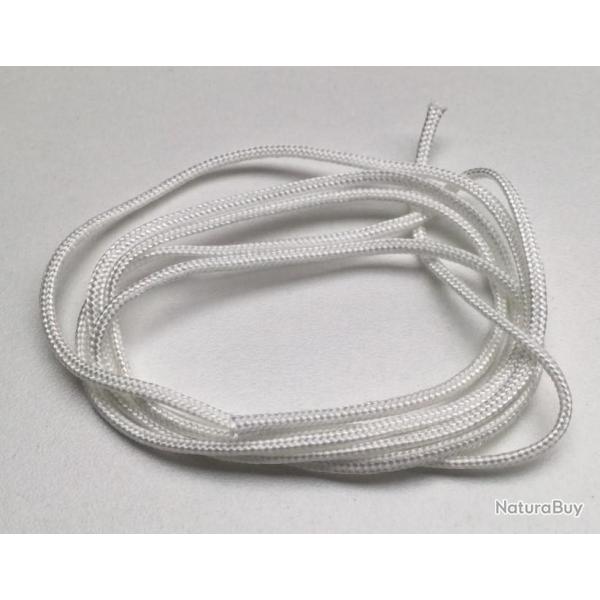 Boucle de traction (D-Loop) BCY Blanc ep 2mm long 1m