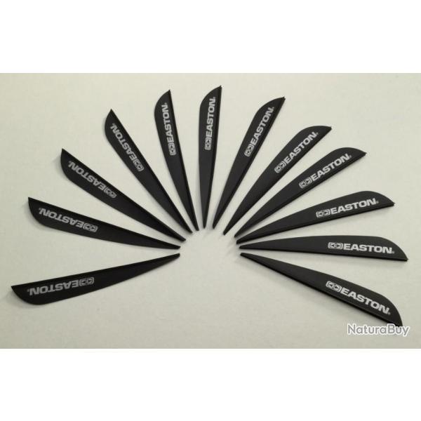 Lot de 12 plumes plastiques (vanes) Easton Diamond 380 (9,65cm) noire