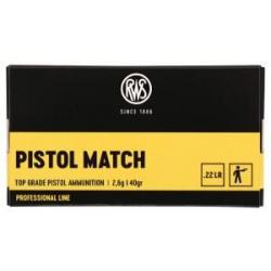 Munitions RWS Cal.22lr Professional Line Pistol Match par 500