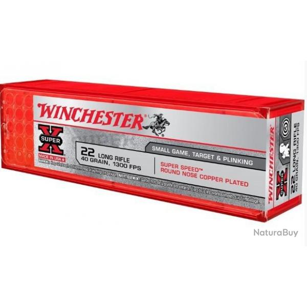 Munitions Winchester SuperSpeed Cal.22Lr high velocity par 500
