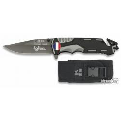 Couteau RUI Sécurité Gris/Noir. Lame 9.4 FRANCE