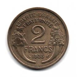 Pièce de Monnaie France 2 francs Morlon 1935 La plus rare de la série R1