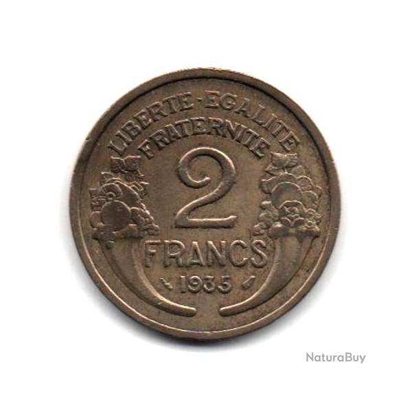 Pice de Monnaie France 2 francs Morlon 1935 La plus rare de la srie R1