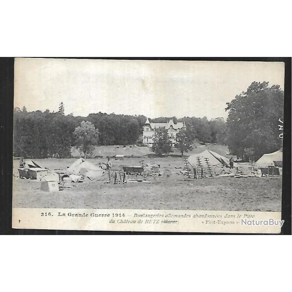 betz boulangeries allemandes abandonnes dans le parc du chateau , la grande guerre 1914 , oise