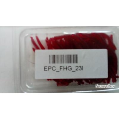 KF Worm 10.5 Cm – Imitation Ver De Terre Ultra Réaliste Noir Pailleté - Leurres Souples X15