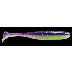 Leurre souple Keitech Easy Shiner 7.6cm par 10 Wof 15 Violet silver chartreuse