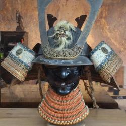 Kabuto complet Yoroi 62 Ken Signé "TRES RARE" période EDO