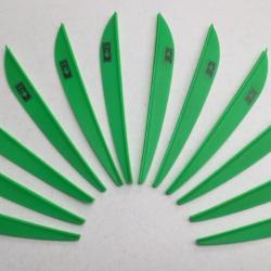 Lot de 12 Plumes Plastique (Vanes) Bohning Ice 3 Neon Vert