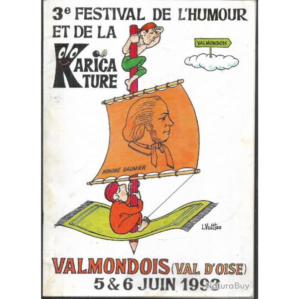 programme 3e festival de l'humour et de la karicature valmondois 1993