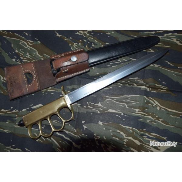Couteau Custom Knuckle Poignard Combat Trench Knife