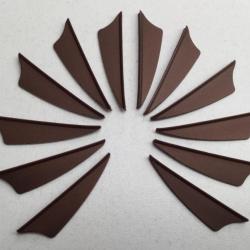 Lot de 12 Plumes Plastique (Vanes) Shield Bohning X-Vane 1.5 Sc (Satin Chocolat)