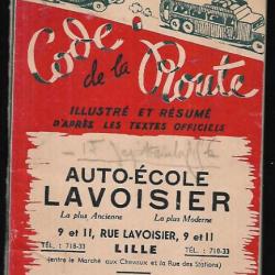 code de la route illustré et résumé  de j.d.maubert 1954 !collector