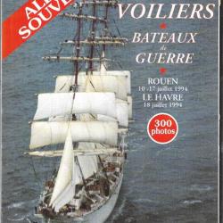 grands voiliers , bateaux de guerre rouen le havre juillet 1994 album souvenir