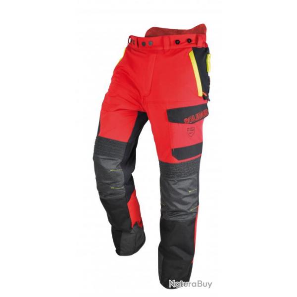 Pantalon lagueur SOLIDUR INFINITY INPA Rouge XS Rallonge de 7cm