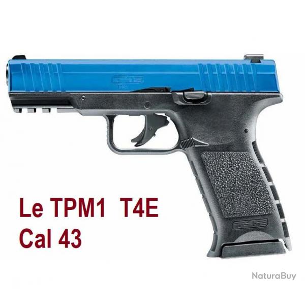 Pistolet Co2 Walther PPQm2 T4E Cal 43  noir et bleu