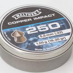 Plombs walther « POINTU » 5.5 mm  Boite de 250